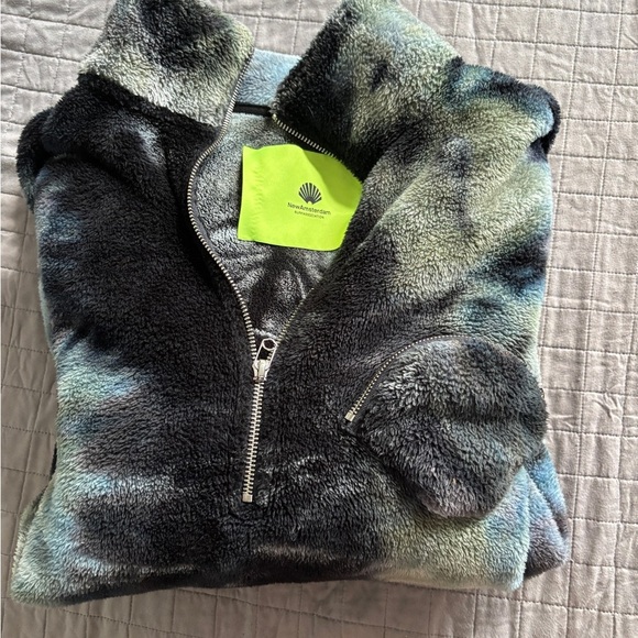New Amsterdam Tie-Dye Fleece Quarter-Zip Pullover - Picture 1 of 8